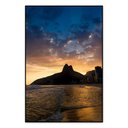 Ver imagem 1 de Quadro Decorativo Paisagem Praia de Ipanema, Tela Canvas  Vertical ideal para ambiente Sala de Estar