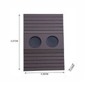 Ver imagem 4 de Bandeja Esteira para Braço de Sofá Mdf Imbuia com Porta Copos