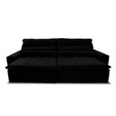 Ver imagem 4 de Sofá Retrátil/Reclinável Patagônia 3,00m Suede Velut Preto c/ Molas no Assento - King House