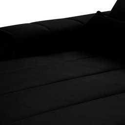 Sofá Retrátil/Reclinável Patagônia 3,00m Suede Velut Preto c/ Molas no Assento - King House - 6