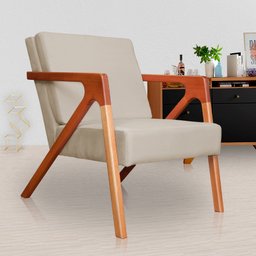 Kit 2 Poltronas Decora Monalisa Suede Capuccino - Malta Decor - 7