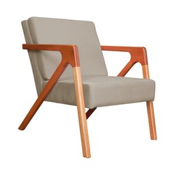 Kit 2 Poltronas Decora Monalisa Suede Capuccino - Malta Decor - 2