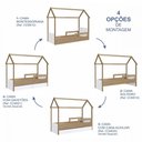 Ver mais imagens de Cama Infantil Montessoriana com Gavetas sem Colchao Infanto Aveiro Oak/Branco - Completa Móveis