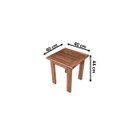 Ver imagem 3 de Jogo 1 Espreguiçadeira Allegra + Mesinha De Apoio Em Madeira