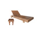 Ver imagem 1 de Jogo 1 Espreguiçadeira Allegra + Mesinha De Apoio Em Madeira
