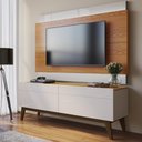 Ver imagem 5 de Rack Bancada 2 Gavetas 146cm Amy Off White/Nature - Gran Belo