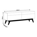 Ver imagem 2 de Rack Bancada 2 Gavetas 146cm Amy Off White/Nature - Gran Belo