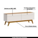 Ver imagem 3 de Rack Bancada 2 Gavetas 146cm Amy Off White/Nature - Gran Belo