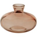 Ver imagem 1 de Vaso Garrafa Decorativo de Vidro Rosa 6x9x9cm Enfeite Sala Mesa Estante Aparador