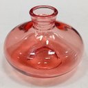 Ver imagem 5 de Vaso Garrafa Decorativo de Vidro Rosa 6x9x9cm Enfeite Sala Mesa Estante Aparador