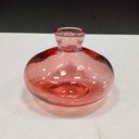 Ver imagem 2 de Vaso Garrafa Decorativo de Vidro Rosa 6x9x9cm Enfeite Sala Mesa Estante Aparador