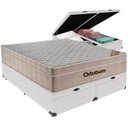 Ver imagem 1 de Cama Box Baú Airtech King Colchão de Molas Ensacadas Ortobom 193x203x60cm