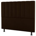 Ver imagem 7 de Kit Cabeceira e Baú Cama Box Queen Size Cora 160cm Sintético Marrom - Desk Design