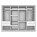 Ver imagem 4 de Guarda Roupa Casal com 6 Espelhos 4 Portas Firenze Minastex