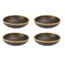 Jogo de 4 Tigela Rasa Rustic Melamina Profissional 16cm MarcaMix GX 5604 Marca Mix - 1