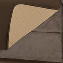 Ver imagem 3 de Protetor de Sofá Padrão 3 Lugares Impermeável 100% Poliéster:tabacocáqui