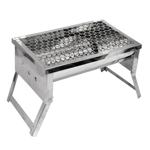 Churrasqueira Portátil Dobrável 100% Aço Inox 430
