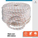 Ver imagem 5 de Corda Trançada Branca Polipropileno Amarração Carga 12mm 200 Metros - Starfer