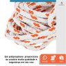 Corda Trançada Branca Polipropileno Amarração Carga 12mm 200 Metros - Starfer - 4