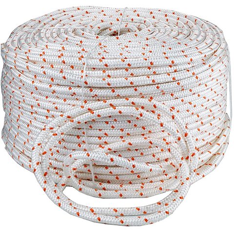 Corda Trançada Branca Polipropileno Amarração Carga 12mm 200 Metros - Starfer