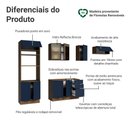 Ver imagem 4 de Armário de Cozinha Completa 270 cm Rustic/Azul Vik Madesa 08