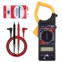 Ver imagem 1 de Multimetro Alicate Amperimetro Digital 750v 200a com Estojo Protecao Funcao Hold Uso Profissional El