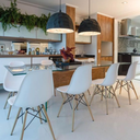 Ver imagem 6 de Kit com 6 Cadeiras Eames Branca - Madeira Natural