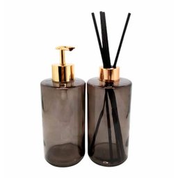 KIT DIFUSOR COM VARETAS DE FIBRA E PORTA SABONETE LIQUIDO - 1
