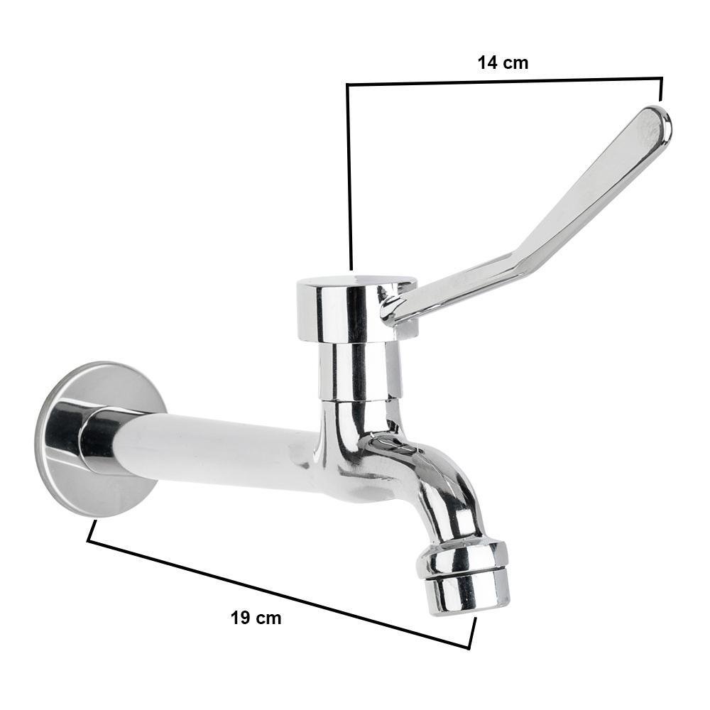Torneira Clínica de Parede com Arejador Fixo 19cm - 2