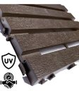 Ver imagem 5 de KIT 12 DECKS MADEIRA PLASTICA ECO MAXX 30x30 MODULAR 30X30.:IMBUIA