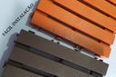 Ver imagem 4 de KIT 12 DECKS MADEIRA PLASTICA ECO MAXX 30x30 MODULAR 30X30.:IMBUIA