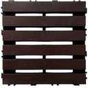 Ver imagem 1 de KIT 12 DECKS MADEIRA PLASTICA ECO MAXX 30x30 MODULAR 30X30.:IMBUIA