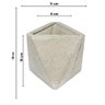 Vaso de Concreto Artesanal Decorativo Triangulos 10cm Cinza - 5