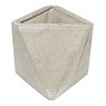 Vaso de Concreto Artesanal Decorativo Triangulos 10cm Cinza - 1