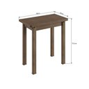 Ver imagem 4 de Conjunto Mesa Dobrável 4 Banquetas Baixas Ameixa Negra