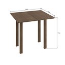 Ver imagem 2 de Conjunto Mesa Dobrável 4 Banquetas Baixas Ameixa Negra