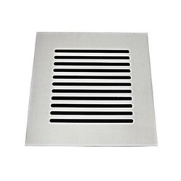 Grelha Listras Aço Inox 94x94mm 4006/1 Cromado Invinox - 1
