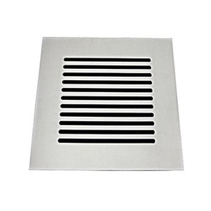 Grelha Listras Aço Inox 94x94mm 4006/1 Cromado Invinox