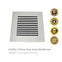 Ver imagem 2 de Grelha Listras Aço Inox 94x94mm 4006/1 Cromado Invinox