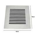 Ver imagem 3 de Grelha Listras Aço Inox 94x94mm 4006/1 Cromado Invinox