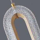 Ver imagem 3 de Pendente Oval Acrílico Dourado 25cm Led 8w 3 em 1 Bivolt 15741-pl