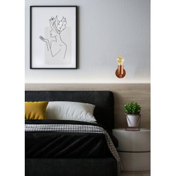 Arandela Luminária Parede Moderna Sala Cama Banheiro Dourado - 6