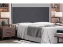 Ver imagem 1 de Painel Aquilla Cama Box Solteiro 90cm Suede - SSX Multicoisas - Cinza