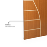 Folha de Porta Madeira Decorada 210x60cm Espessura 3,5cm Cantareira MGM - 5