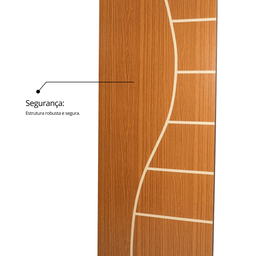 Folha de Porta Madeira Decorada 210x60cm Espessura 3,5cm Cantareira MGM Marrom/Mogno - 8 Folha de Porta Madeira Decorada 210x60cm Espessura 3,5cm Cantareira MGM Marrom/Mogno - 8