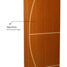 Folha de Porta Madeira Decorada 210x80cm Espessura 3,5cm Gaúcha MGM - 8