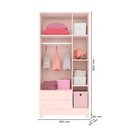 Ver imagem 6 de Jogo Quarto Infantil Doce Sonho Berço Cômoda Sapateira e Guarda Roupa Qmovi
