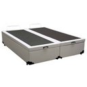 Ver imagem 6 de Cama Box Baú Queen Bipartido Sintético Sereneprime Branco 158x198x44