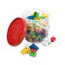 Balde com Blocos de Montar 128 Peças Tampa Vermelha - 2