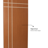 Folha de Porta Madeira Decorada 210x70cm Espessura 3,5cm Mantiqueira MGM - 10